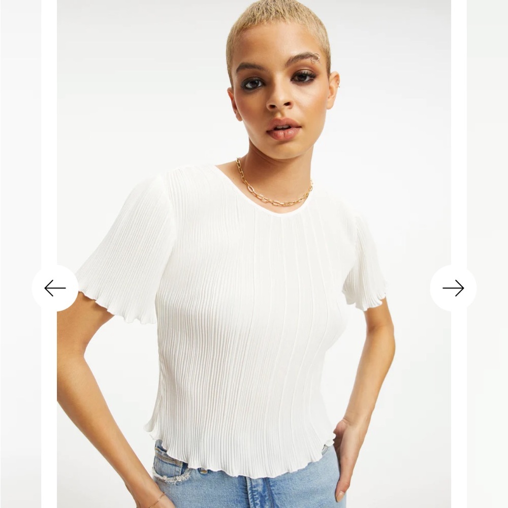 Always fits Plisse top 3/4 worn once